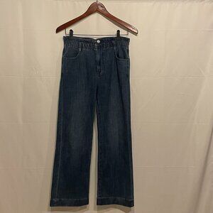 J.Crew Women's Jeans High Cinch Waist, Size 26 Dark Wash Straight Leg